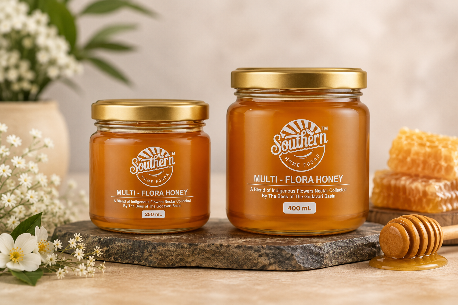 Raw honey texture